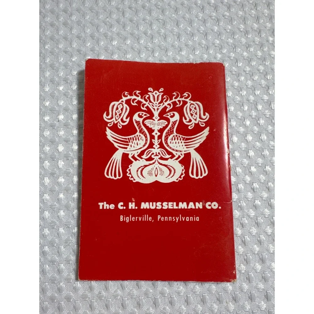 Musselman's Recipe Book Unisex OS Pennsylvania Dutch Vol‎ III Red Vintage EUC